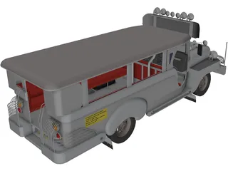 Jeep Philippines 3D Model preview