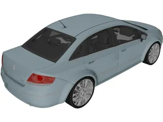 Fiat Linea (2007) 3D Model preview