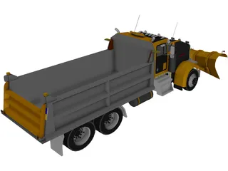 Kenworth Snow Plow 3D Model preview