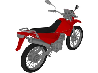 Yamaha XTZ 125 3D Model preview