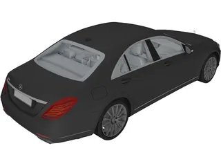 Mercedes-Benz S500 3D Model preview