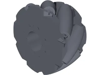 Mecanum Wheels 3D Model preview