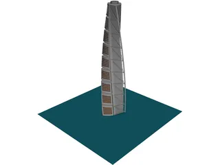 Turning Torso Tower Malmo 3D Model preview