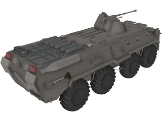BTR-80 Armored Personnel Carrier 3D Model preview