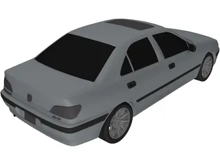 Peugeot 406 3D Model preview