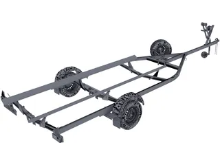 Trailer 3D Model preview
