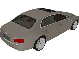 Bentley Continental Flying Spur (2014) 3D Model preview