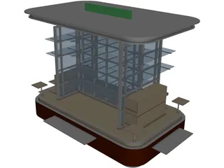 Kiosk 3D Model preview