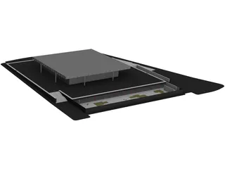 Neue Nationalgalerie 3D Model preview