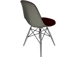 Eames DSW Chair 3D Model preview