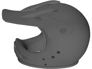 Helmet Motorbike 3D Model preview