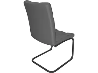 Soft Business Chair 3D Model preview