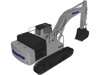 Komatsu PC490 3D Model preview