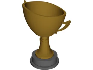 BJJ World Cup Trophy 3D Model preview