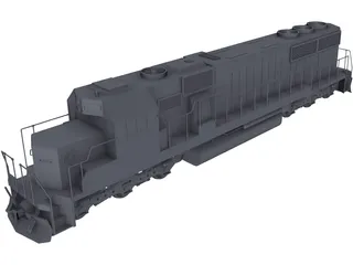 SD60 Train 3D Model preview