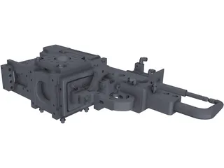 C-Spot Weld Gun 3D Model preview