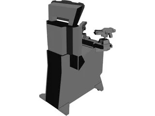 Game Cabinet 3D Model preview