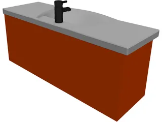 Kitchen Sink Moushan 3D Model preview