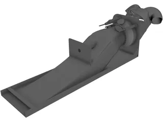 Rolls-Royce Waterjet 3D Model preview
