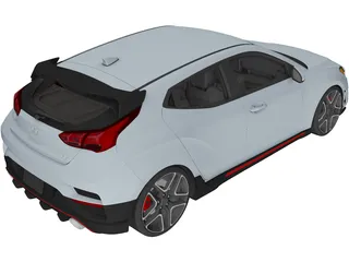 Hyundai Veloster (2019) 3D Model preview
