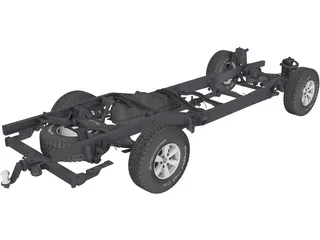 Toyota Hilux Frame (2011) 3D Model preview