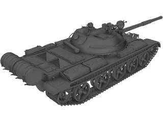 T-62A 3D Model preview