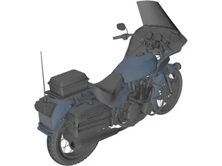 Kawasaki Police 1000 3D Model preview