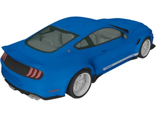 Ford Mustang Shelby Super Snake Coupe (2018) 3D Model preview