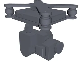 DJI Phantom Gimbal 3D Model preview