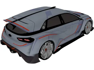 Hyundai RN30 Concept 3D Model preview