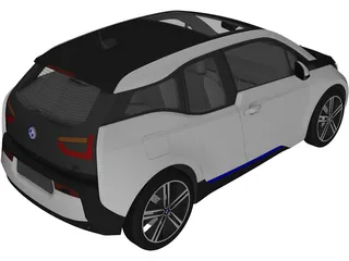 BMW i3 3D Model preview