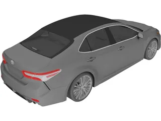 Toyota Camry Hybrid (2018) 3D Model preview