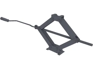 Scissors Jack Mechanism 3D Model preview