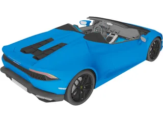 Lamborghini Huracan LP610-4 Spyder (2017) 3D Model preview