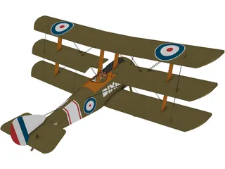 Dixie Triplane 3D Model preview