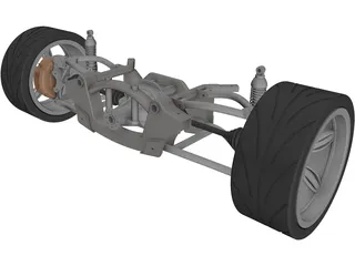 Rear Suspension 3D Model preview