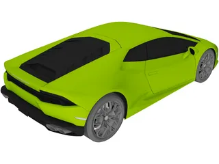 Lamborghini Huracan 3D Model preview