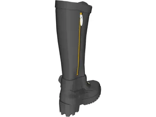 Boot Woman 3D Model preview