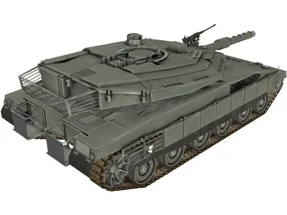 Merkava IV 3D Model preview