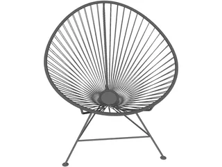 Chair Acapulco 3D Model preview
