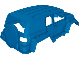 Toyota FJ Cruiser Body 3D Model preview
