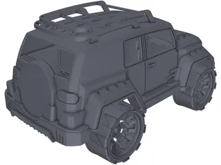 Toyota FJ Cruiser Toy 3D Model preview