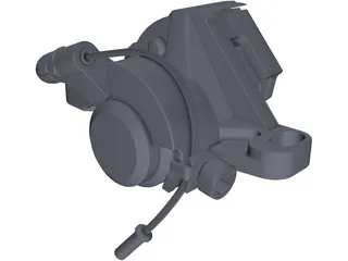 Disc Brake Caliper 3D Model preview