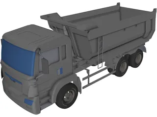 Dump Truck 3D Model preview