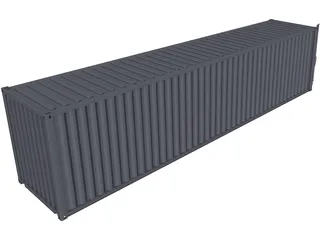 Container 40ft 3D Model preview