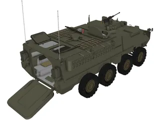 Stryker APC 3D Model preview