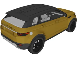 Range Rover Evoque 3D Model preview