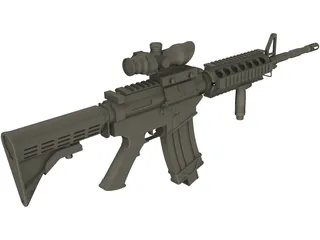 M4 Barret 3D Model preview