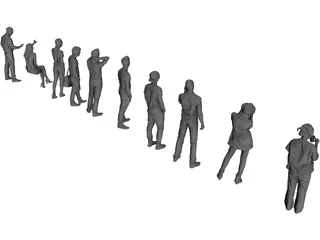 People Collection 3D Model preview
