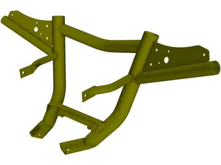 Yamaha Raptor Front Bar Carry 3D Model preview